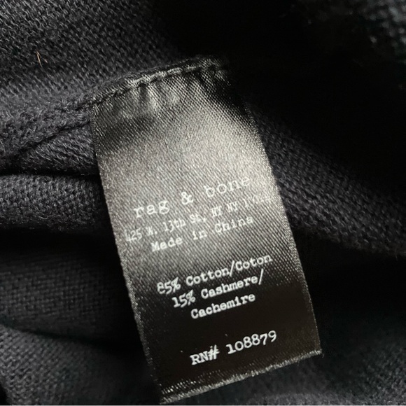 Rag & Bone Quarter Sleeve Colorblock Cotton / Cashmere Sweater Dress size Small - Picture 10 of 11